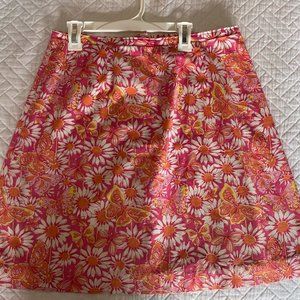Lilly Pulitzer Vintage Skirt  Daisies & Lilly Butterflys